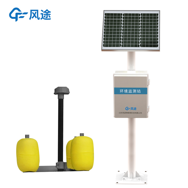 河道水質在線監測項目：立桿水質監測站，太陽能供電，實時預警！